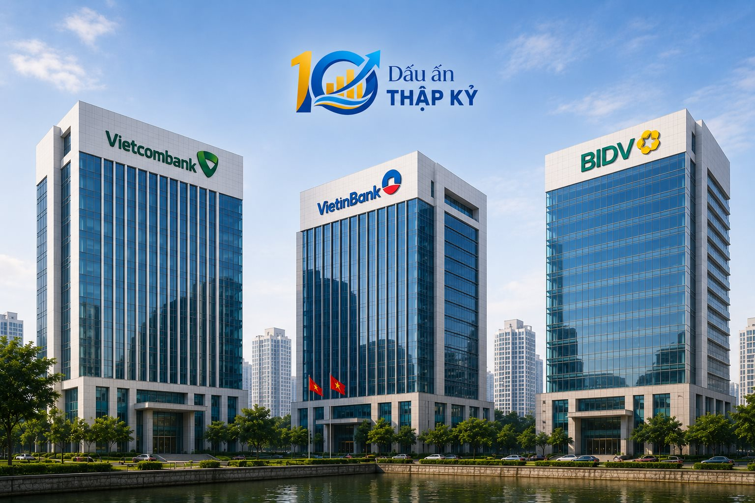 Một thập kỷ dẫn đầu lợi nhuận của Vietcombank, VietinBank và BIDV: Điều gì tạo nên những khoản lãi lớn nhất ngành ngân hàng - Ảnh 1.