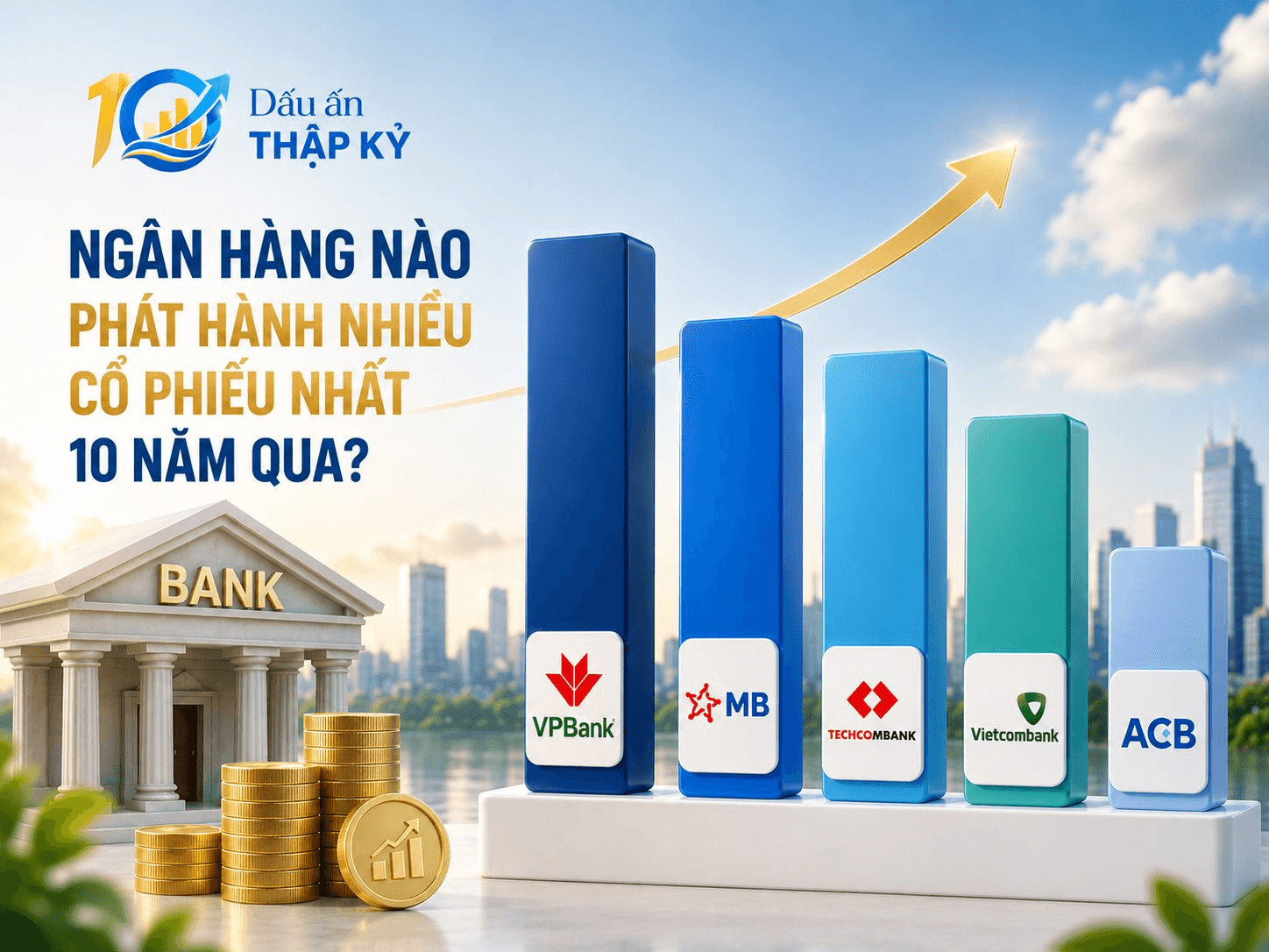 10 ngân hàng phát hành nhiều cổ phiếu nhất thập kỷ qua: Không phải Vietcombank hay VietinBank, VPBank và MB mới là hai nhà băng đứng đầu - Ảnh 1.