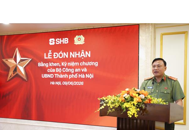 Bộ Công an tặng bằng khen cho SHB - Ảnh 1.