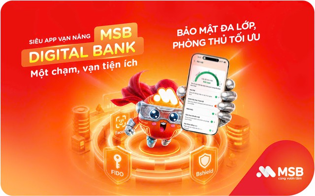 Khi bảo mật cũng được cá nhân hoá trên MSB Digital Bank- Ảnh 1.