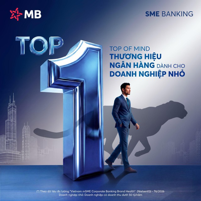 MB đạt Top 1 khảo sát thương hiệu ngân hàng được nhận biết thương hiệu đầu tiên ở nhóm doanh nghiệp nhỏ- Ảnh 2.