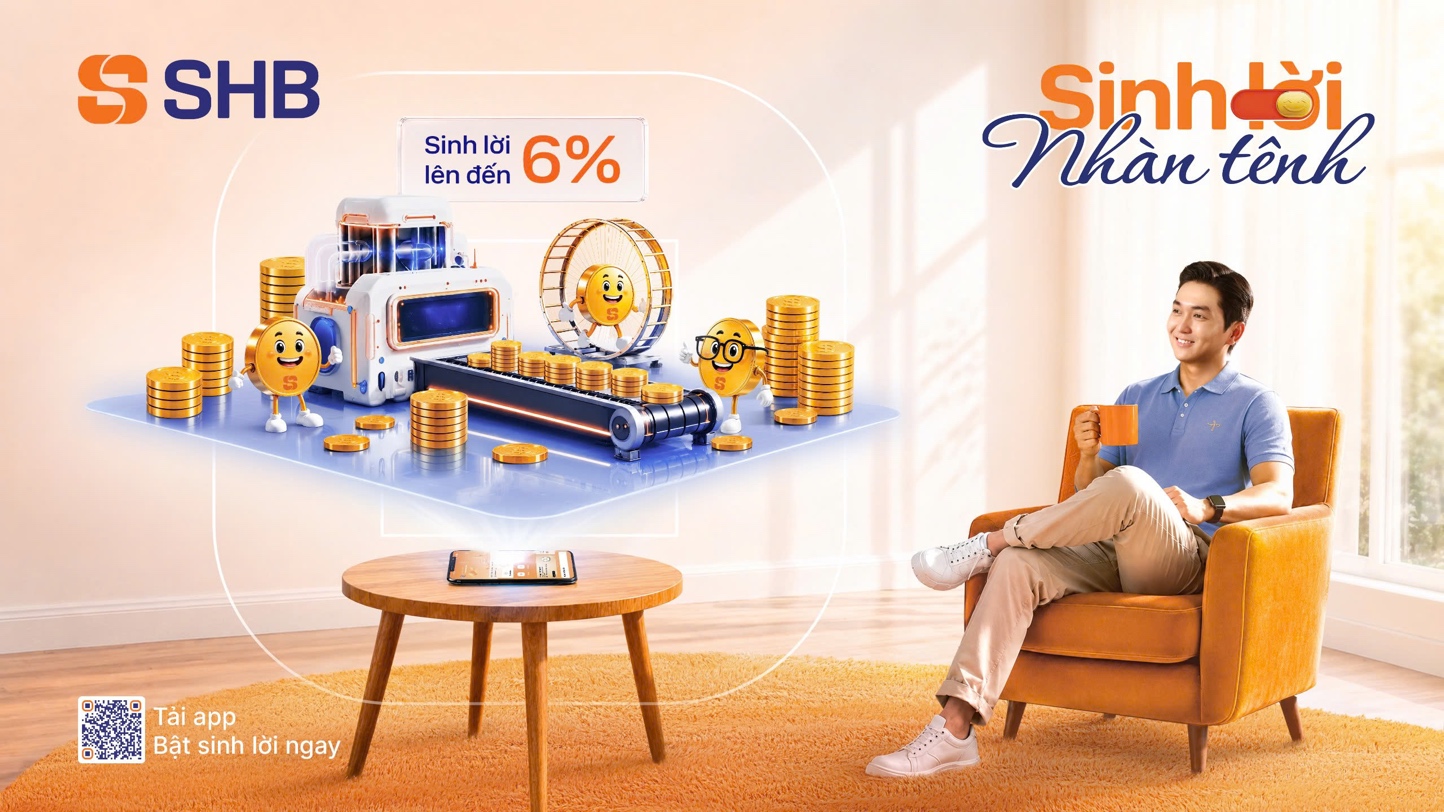 SHB SAHA ra mắt tính năng “Sinh lời nhàn tênh”: Tự động sinh lời tới 6%/năm - Ảnh 1.