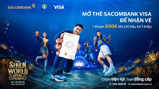 Sẵn sàng bùng nổ tại Starbucks Music Concert: SACOMBANK Visa mang đến đặc quyền vé sớm - Ảnh 5.