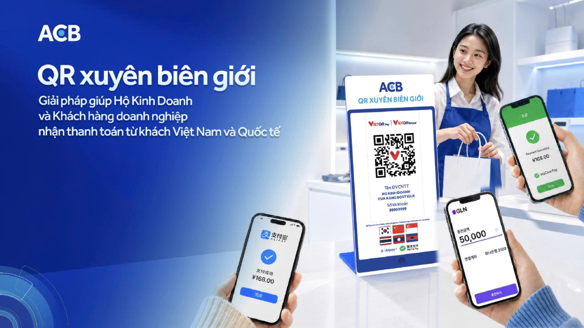 Mới từ ACB: Giải pháp thanh toán doanh nghiệp, hộ kinh doanh và khách hàng đều quan tâm - Ảnh 1.