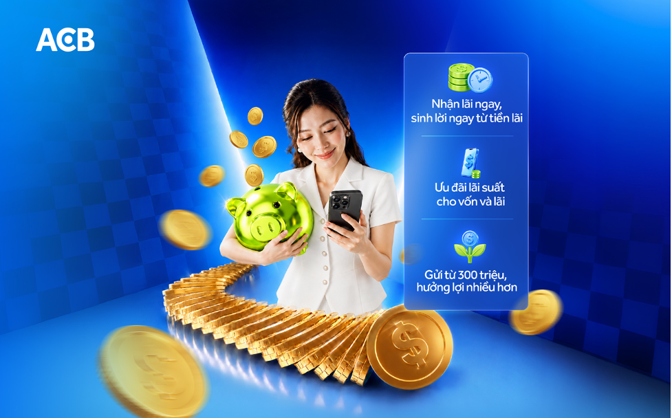 ACB: Tiền gửi lãi thông minh tái định nghĩa cách người dùng sử dụng lãi tiết kiệm   - Ảnh 1.