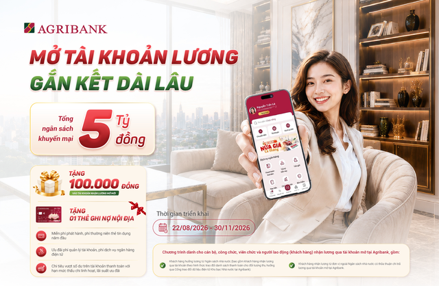 Nhận lương thuận tiện - Giao dịch dễ dàng - Tận hưởng nhiều ưu đãi cùng Agribank - Ảnh 1.