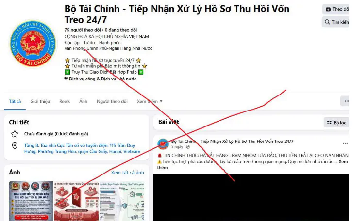 Cảnh giác trang Facebook giả mạo “Bộ Tài chính” để lừa đảo người dân - Ảnh 1.
