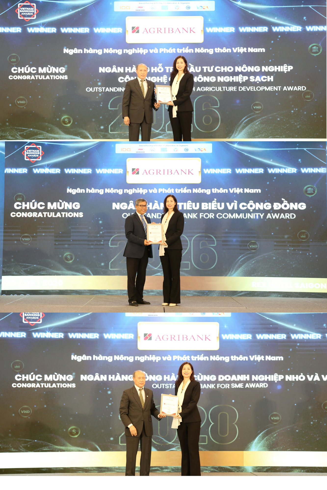 ‏Agribank được vinh danh 3 giải thưởng Ngân hàng Việt Nam tiêu biểu 2026‏ - Ảnh 3.