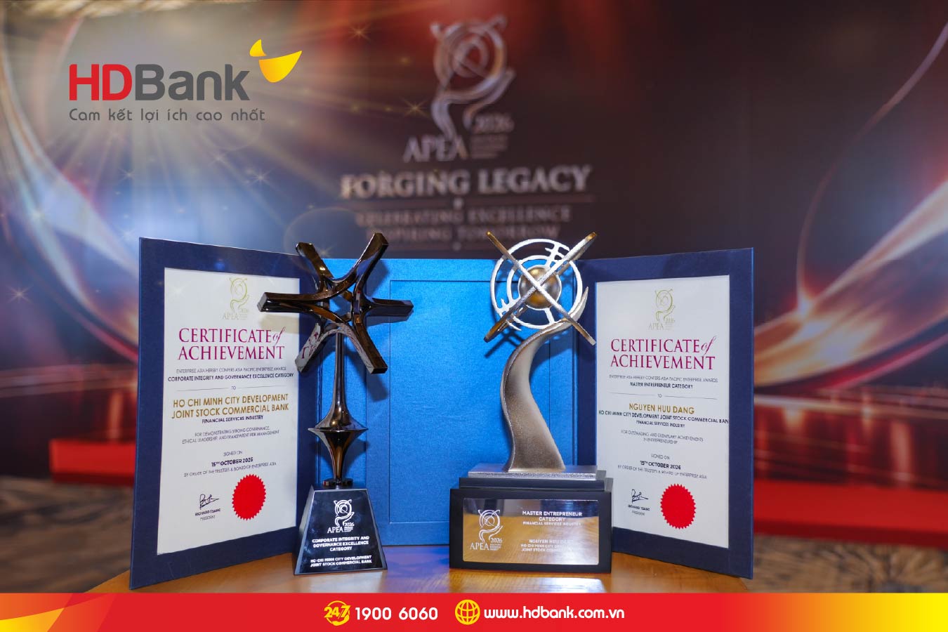 APEA 2026 vinh danh HDBank về quản trị bền vững và minh bạch - Ảnh 1.